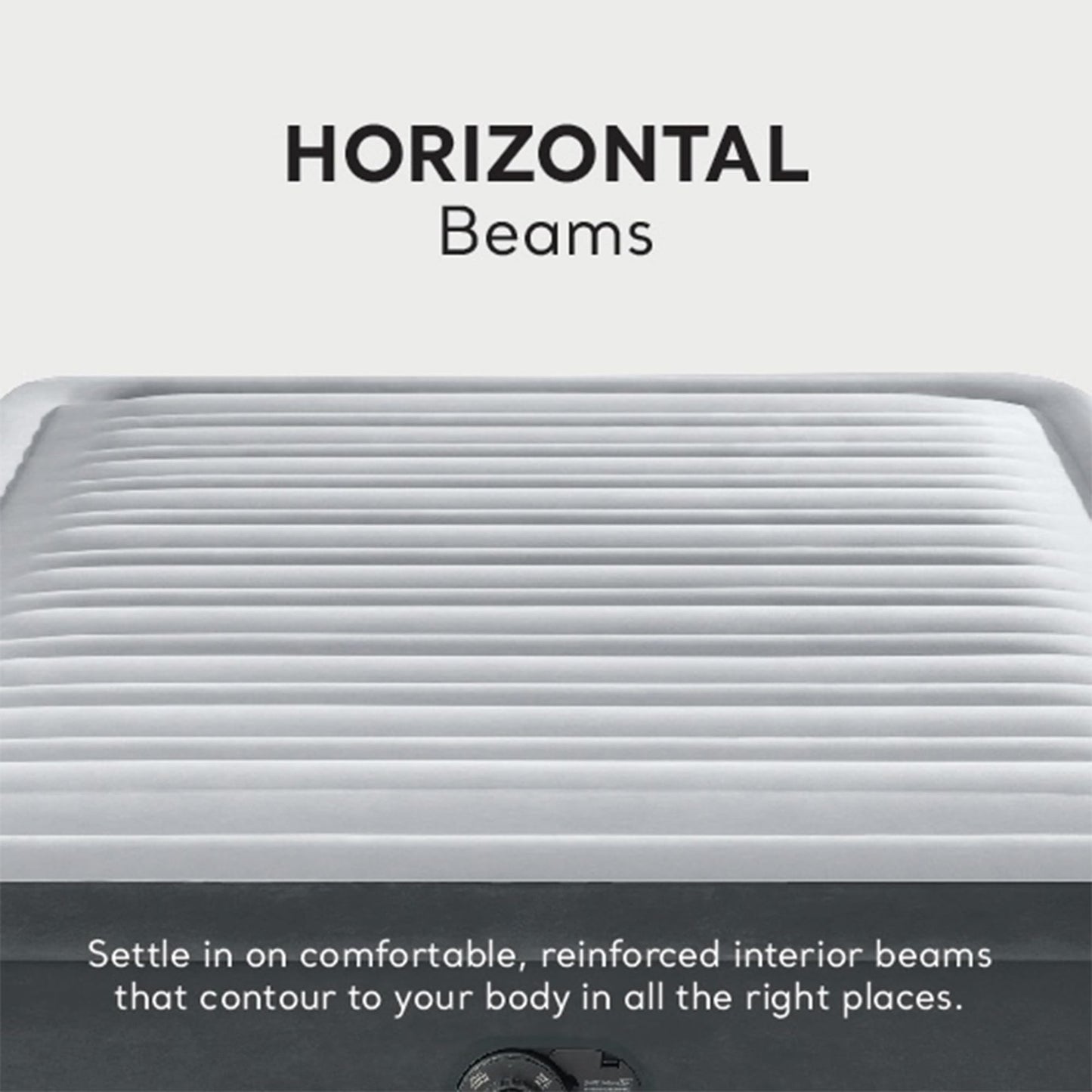 Intex 64417ED 22in Queen Dura-Beam Comfort Plush High-Rise Inflatable Air Mattress with Built in Pump for Travel and Camping, 600lb Weight Capacity