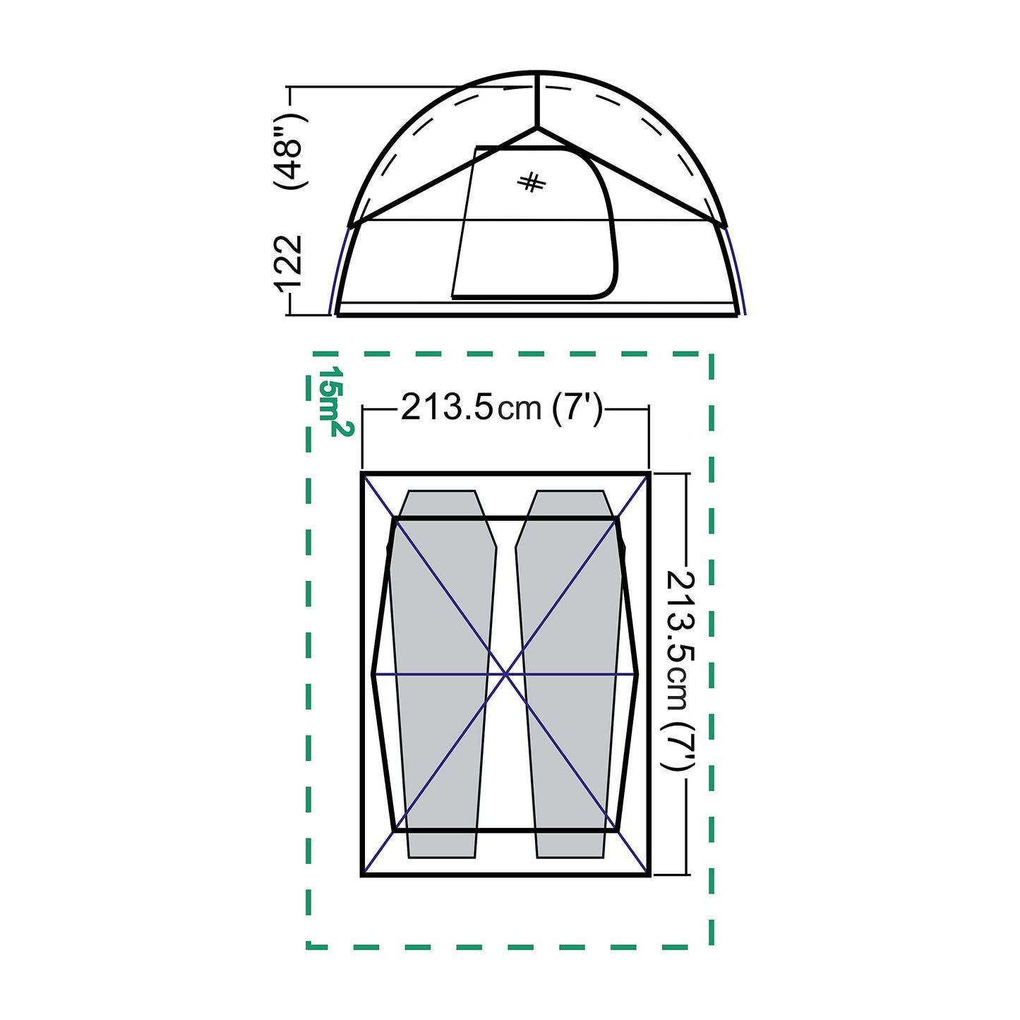 Coleman Sundome Camping Tent with Rainfly, 2/3/4/6 Person Tent Sets Up in 10 Mins, Weatherproof Shelter for Camping, Festivals, Backyard, Sleepovers, & More