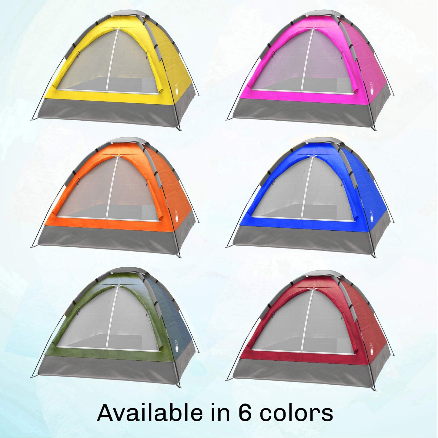 2-Person Dome Tent – Easy Set Up Shelter with Rain Fly and Carrying Bag for Camping
