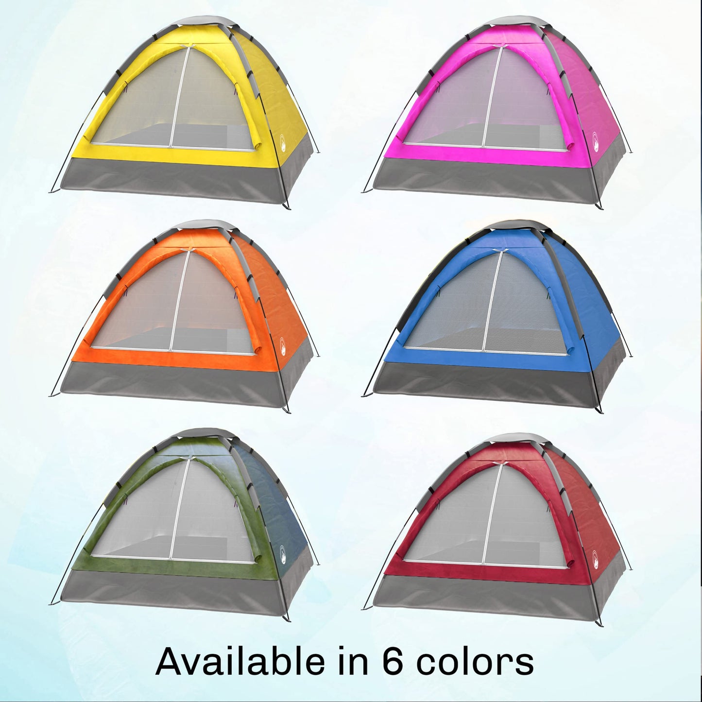 2-Person Dome Tent – Easy Set Up Shelter with Rain Fly and Carrying Bag for Camping