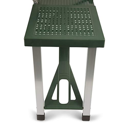 PICNIC TIME Portable Folding Picnic Table with Seats for 4, Collapsible Aluminum Table with Benches & Umbrella Hole, Lightweight Foldable Table for Camping, Travel, Backyard, Tailgating (Red)