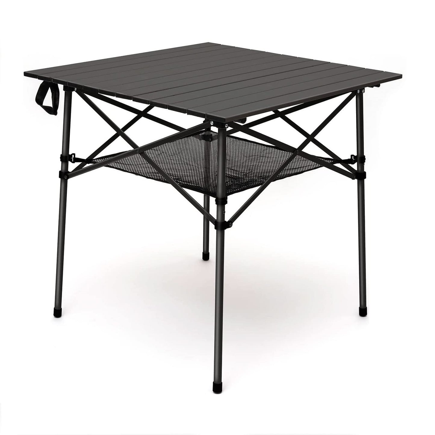 SUNNYFEEL Folding Camping Table - Lightweight Aluminum Portable Picnic Table, 18.5x18.5x24.5 Inch for Cooking, Beach, Hiking, Travel, Fishing, BBQ, Indoor Outdoor Small Foldable Camp Tables