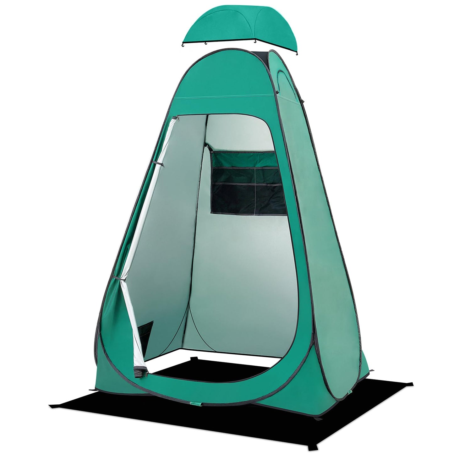 BRIAN & DANY Pop Up Shower Tent, Portable Privacy Camping Changing Tent, Camp Toilet Bathroom Pod with Rain Shelter & Windows, UPF 50+ & Waterproof, 47.2" x 47.2" x 74.8"