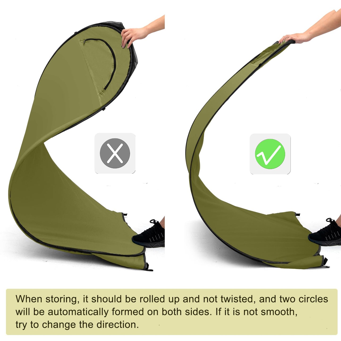 BRIAN & DANY Pop Up Shower Tent, Portable Privacy Camping Changing Tent, Camp Toilet Bathroom Pod with Rain Shelter & Windows, UPF 50+ & Waterproof, 47.2" x 47.2" x 74.8"