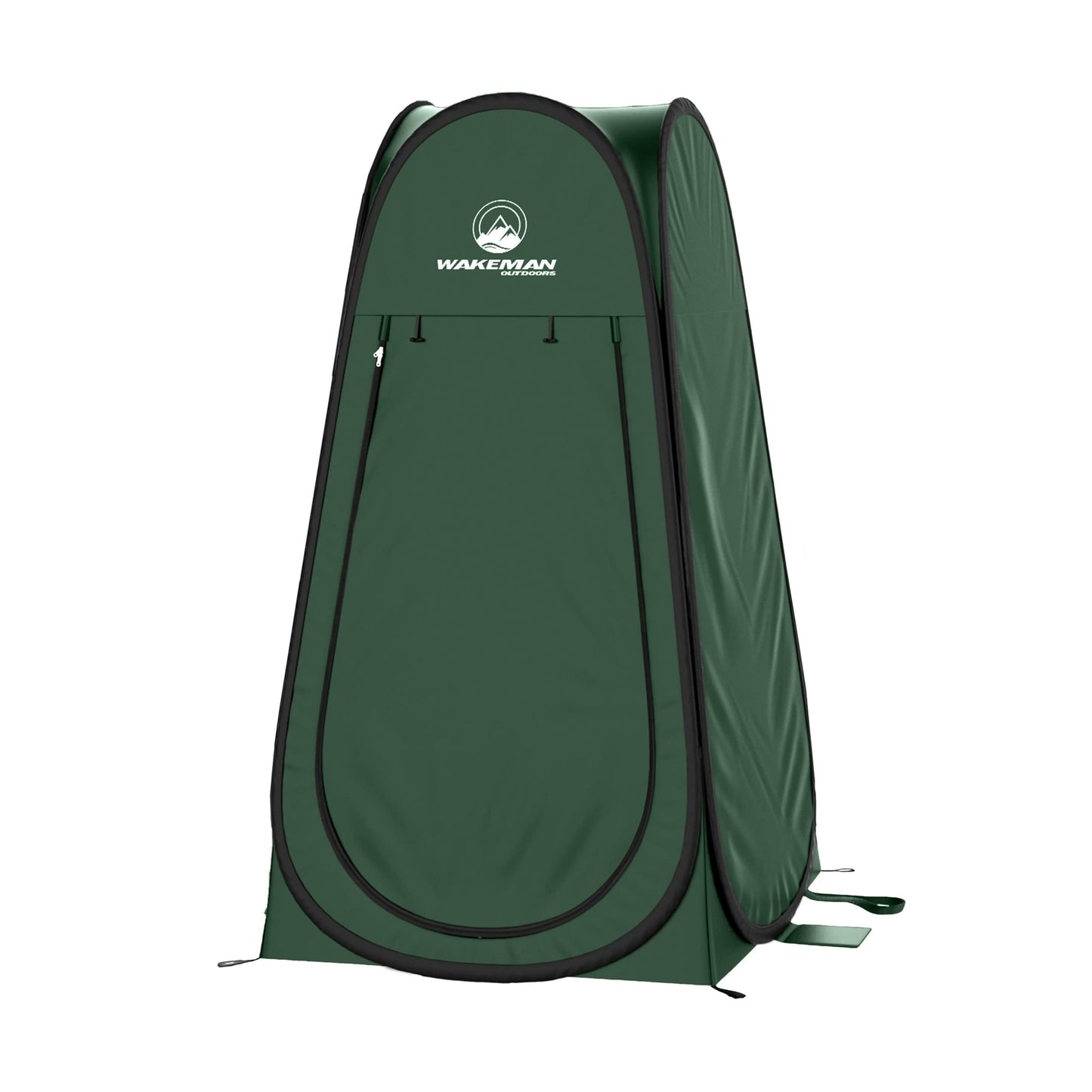 Pop Up Pod - Privacy Shower Tent, Dressing Room, or Portable Toilet Stall with Carry Bag for Camping, Beach, or Tailgate by Wakeman Outdoors (Black)