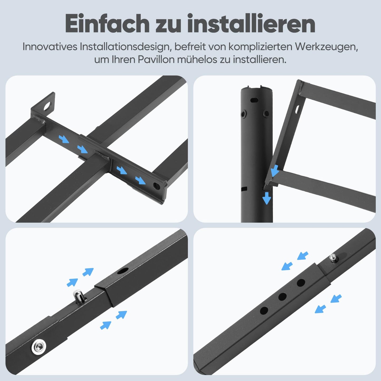 Sekey 10x10 Pop Up Canopy with 4 Sidewalls, One Push Setup Instant Outdoor Gazebo, Instant Easy Up Canopy with UPF50+ Top, 4 Weight Bags for Events, Beach, Patio, Camping