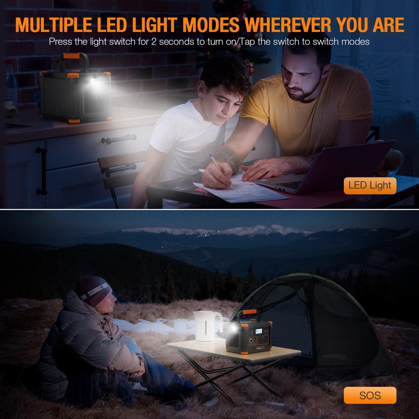 GRECELL 300W Portable Power Station 230.88Wh Solar Generator with USBC PD 60W, 110V Outlet Perfect for Camping, Outdoor Trips, Home Backup & Travel