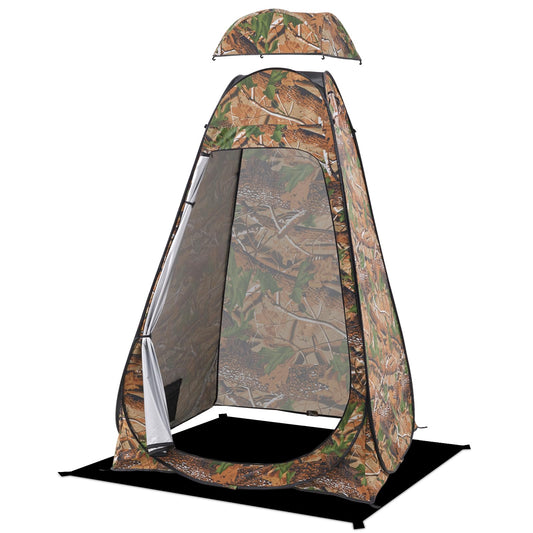 BRIAN & DANY Pop Up Shower Tent, Portable Privacy Camping Changing Tent, Camp Toilet Bathroom Pod with Rain Shelter & Windows, UPF 50+ & Waterproof, 47.2" x 47.2" x 74.8"