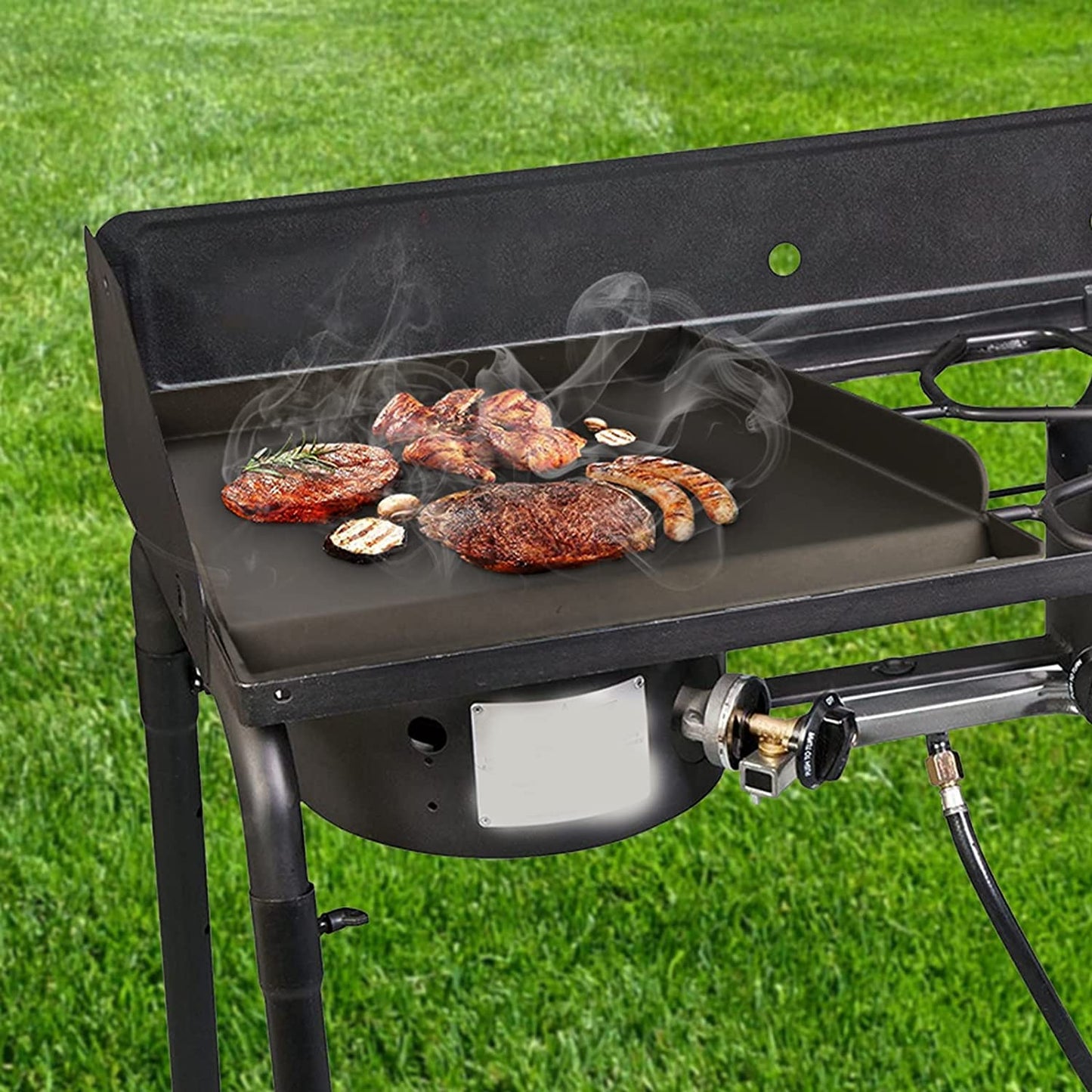 Uniflasy Fry Griddle for Camp Chef Stove, 14" x16" Flat Top Gas Grill Griddle for Camp Chef EX60LW EX60P EX60FP EX60B EX280LW DB60D YK60LW EX90LW SB30D, Professional Griddle Flat Top Plate