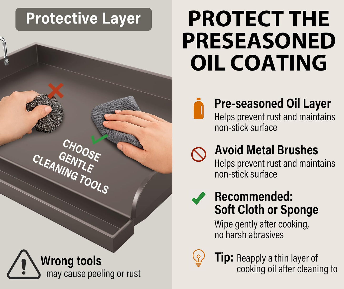 Uniflasy Fry Griddle for Camp Chef Stove, 14" x16" Flat Top Gas Grill Griddle for Camp Chef EX60LW EX60P EX60FP EX60B EX280LW DB60D YK60LW EX90LW SB30D, Professional Griddle Flat Top Plate
