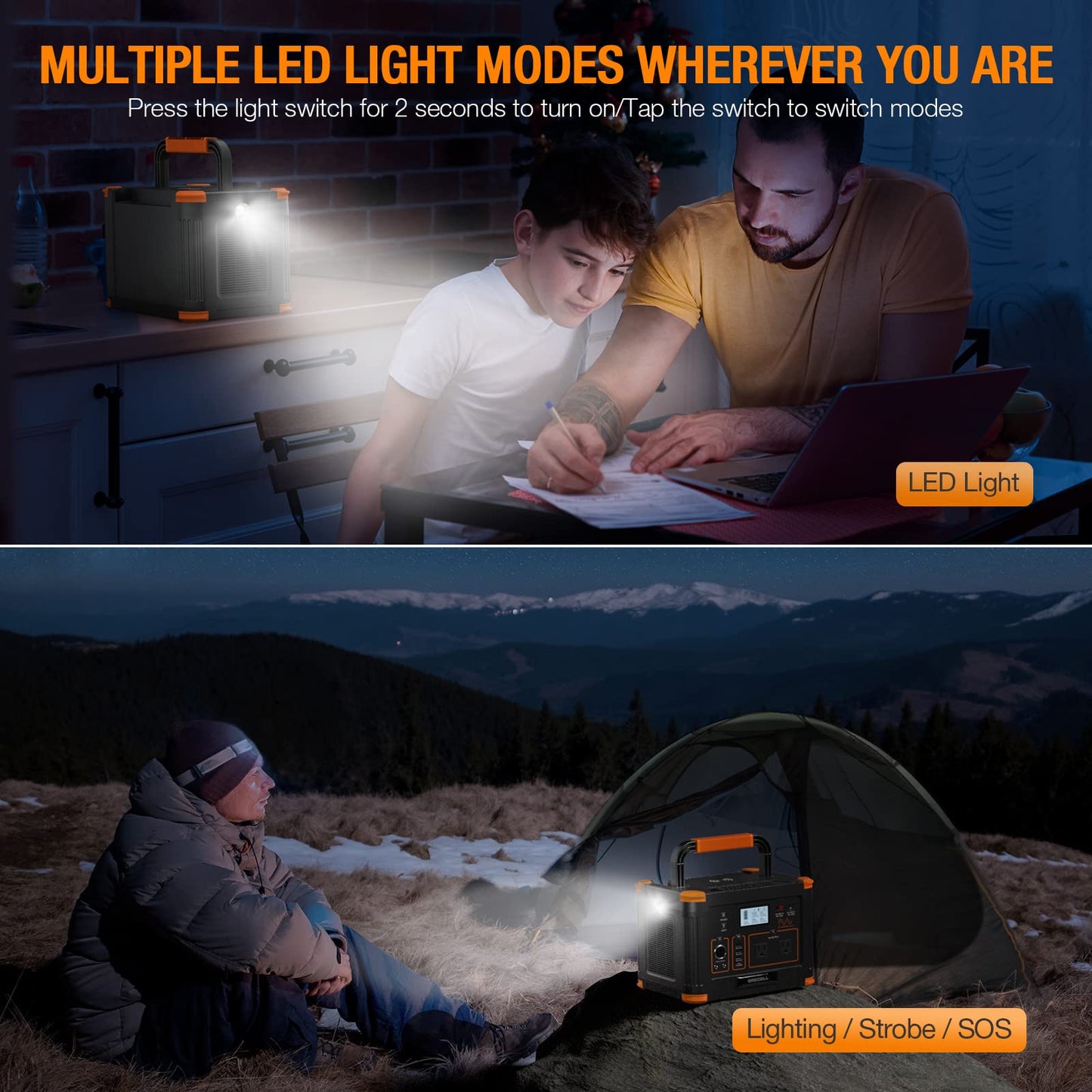 GRECELL 300W Portable Power Station 230.88Wh Solar Generator with USBC PD 60W, 110V Outlet Perfect for Camping, Outdoor Trips, Home Backup & Travel