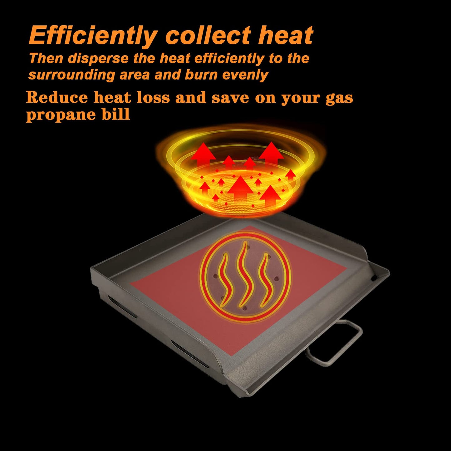 Uniflasy Fry Griddle for Camp Chef Stove, 14" x16" Flat Top Gas Grill Griddle for Camp Chef EX60LW EX60P EX60FP EX60B EX280LW DB60D YK60LW EX90LW SB30D, Professional Griddle Flat Top Plate