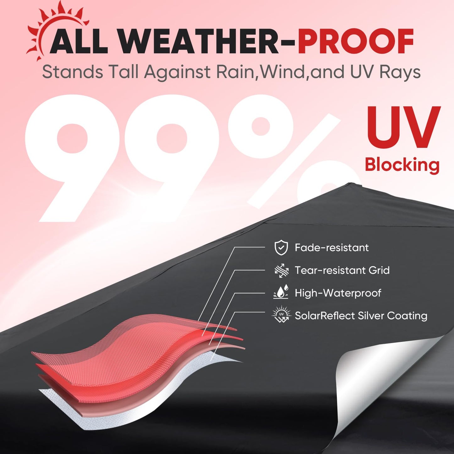 Sekey 10x10 Pop Up Canopy with 4 Sidewalls, One Push Setup Instant Outdoor Gazebo, Instant Easy Up Canopy with UPF50+ Top, 4 Weight Bags for Events, Beach, Patio, Camping