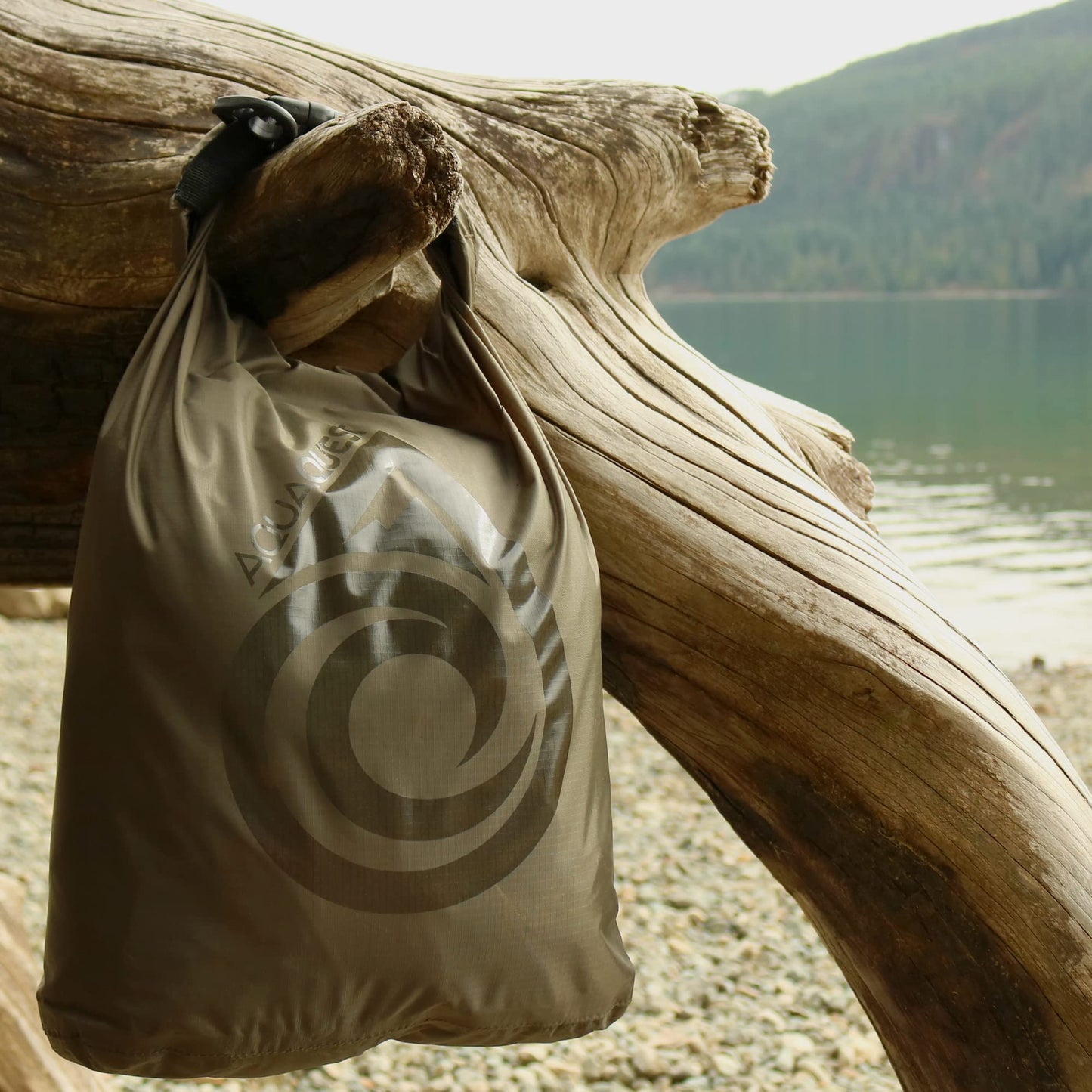 AquaQuest Rogue Dry Bag – 60L Woodland Camo – 100% Waterproof Roll Top – Camping Gear Sack
