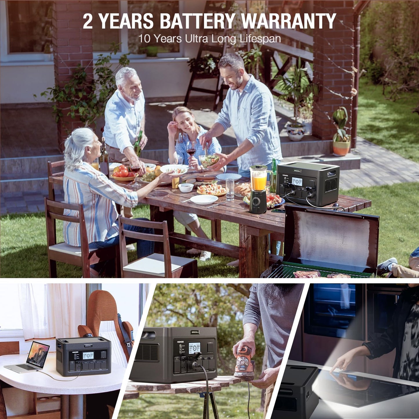 GRECELL 300W Portable Power Station 230.88Wh Solar Generator with USBC PD 60W, 110V Outlet Perfect for Camping, Outdoor Trips, Home Backup & Travel