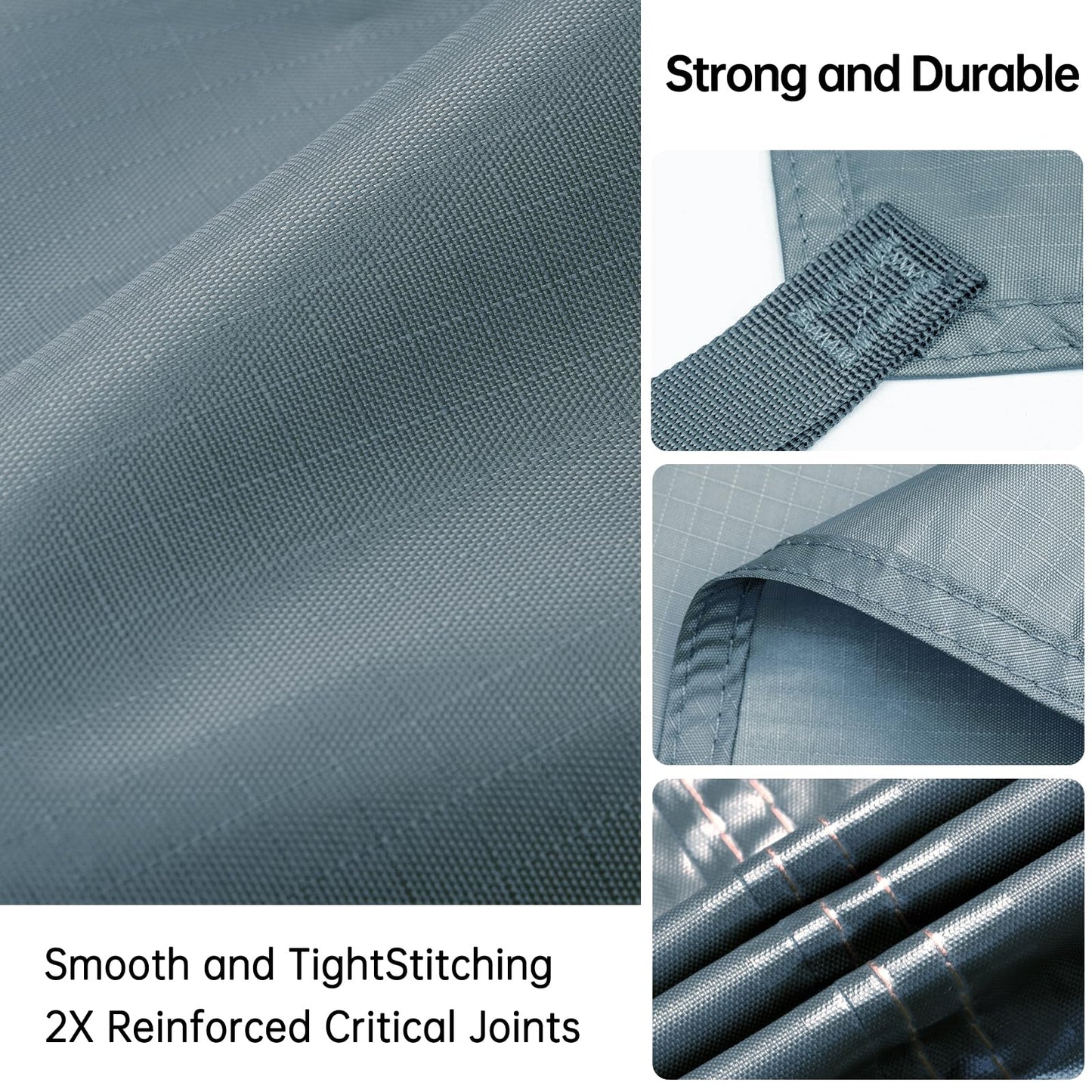 FREE SOLDIER Waterproof Portable Tarp Multifunctional Outdoor Camping Traveling Awning Backpacking Tarp Shelter Rain (Brown 10×10.5ft)