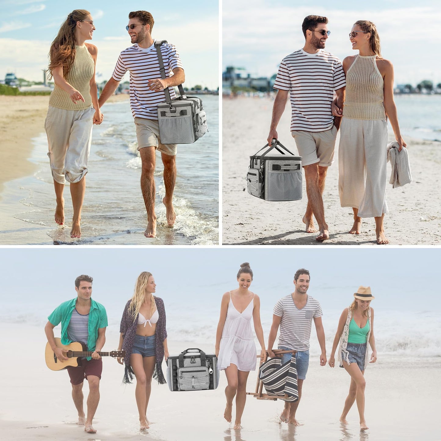 Maelstrom Soft Sided Cooler Bag, 30/40 Can Collapsible Insulated Ice Chest, Large Leakproof Camping & Travel Cooler for Kayaking & Beach