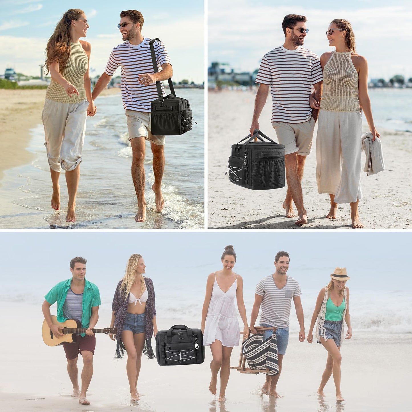 Maelstrom Soft Sided Cooler Bag, 30/40 Can Collapsible Insulated Ice Chest, Large Leakproof Camping & Travel Cooler for Kayaking & Beach