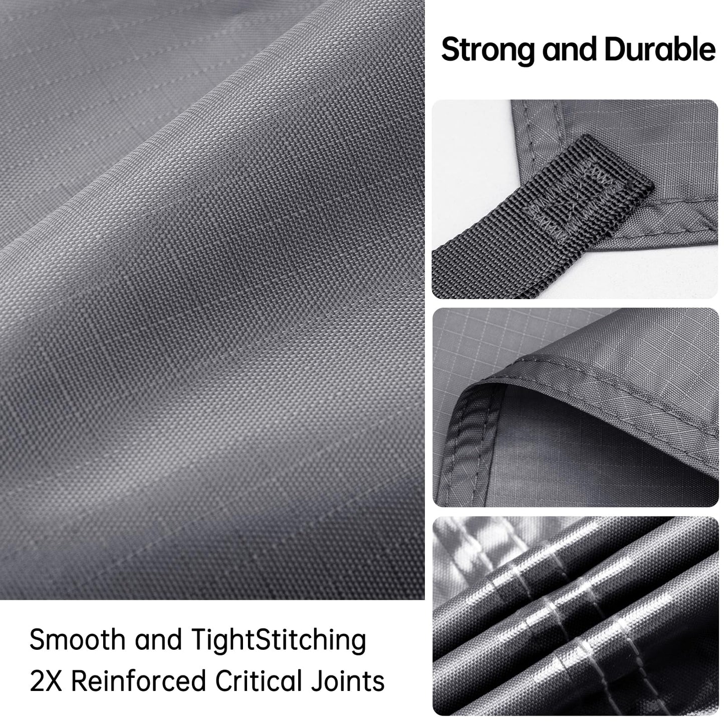 FREE SOLDIER Waterproof Portable Tarp Multifunctional Outdoor Camping Traveling Awning Backpacking Tarp Shelter Rain (Brown 10×10.5ft)