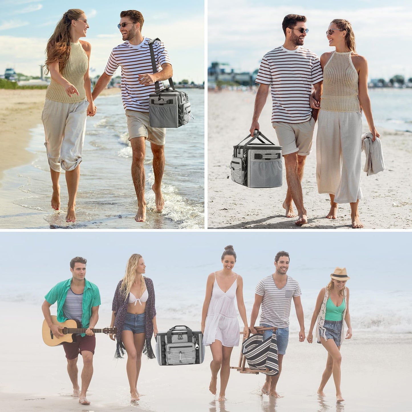 Maelstrom Soft Sided Cooler Bag, 30/40 Can Collapsible Insulated Ice Chest, Large Leakproof Camping & Travel Cooler for Kayaking & Beach