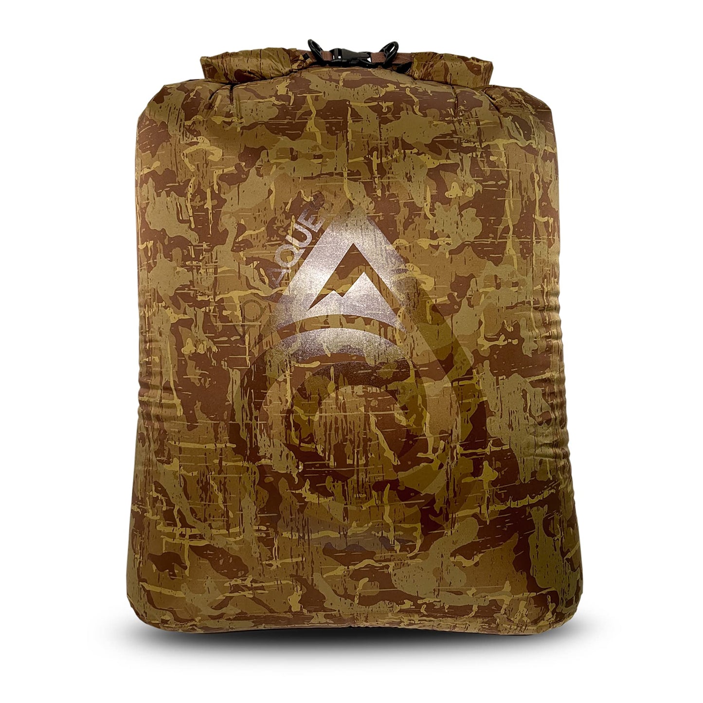 AquaQuest Rogue Dry Bag – 60L Woodland Camo – 100% Waterproof Roll Top – Camping Gear Sack