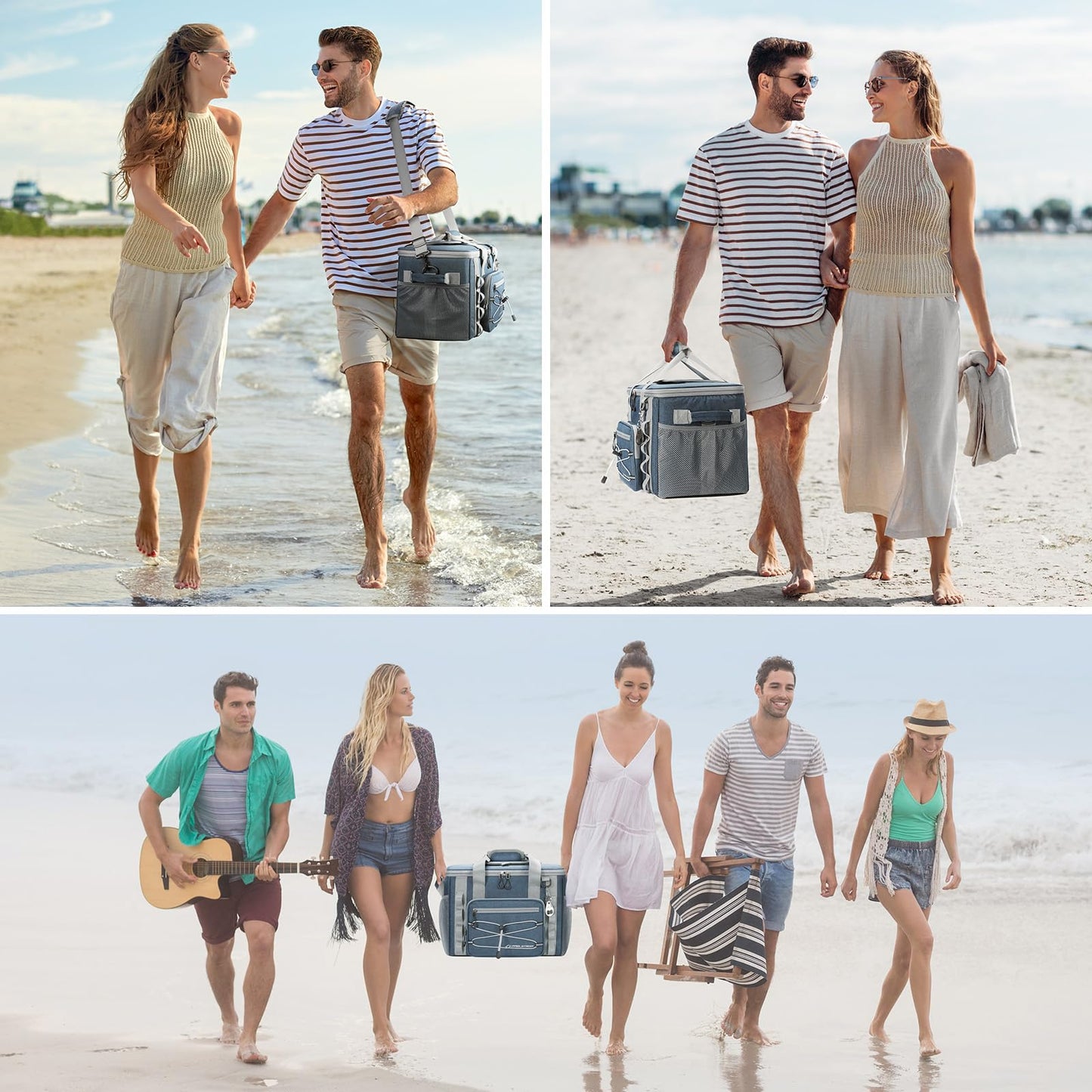 Maelstrom Soft Sided Cooler Bag, 30/40 Can Collapsible Insulated Ice Chest, Large Leakproof Camping & Travel Cooler for Kayaking & Beach