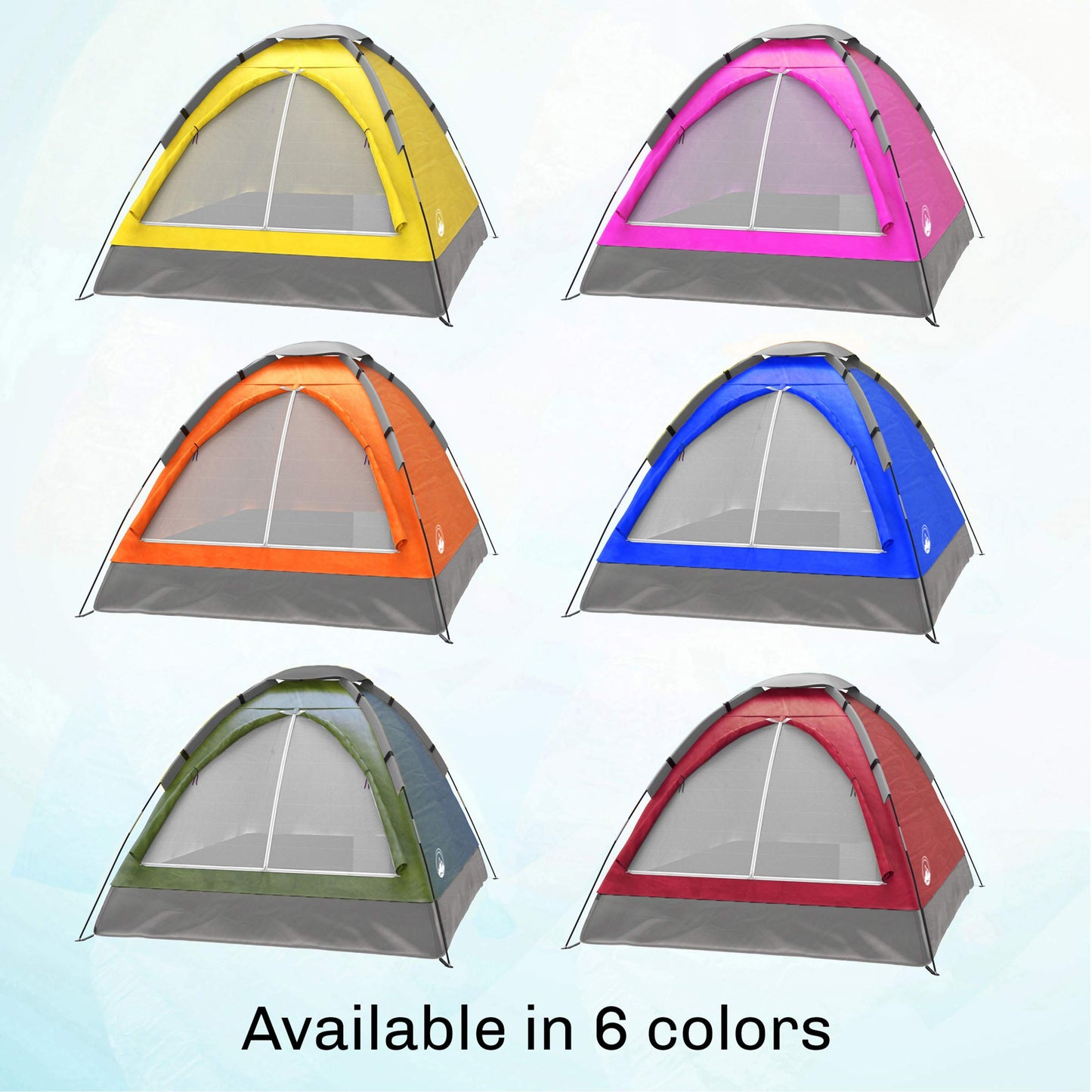 2-Person Dome Tent – Easy Set Up Shelter with Rain Fly and Carrying Bag for Camping
