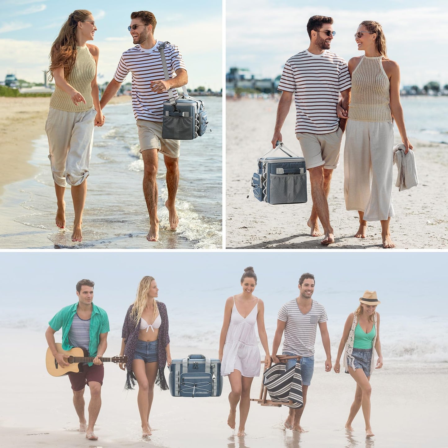 Maelstrom Soft Sided Cooler Bag, 30/40 Can Collapsible Insulated Ice Chest, Large Leakproof Camping & Travel Cooler for Kayaking & Beach