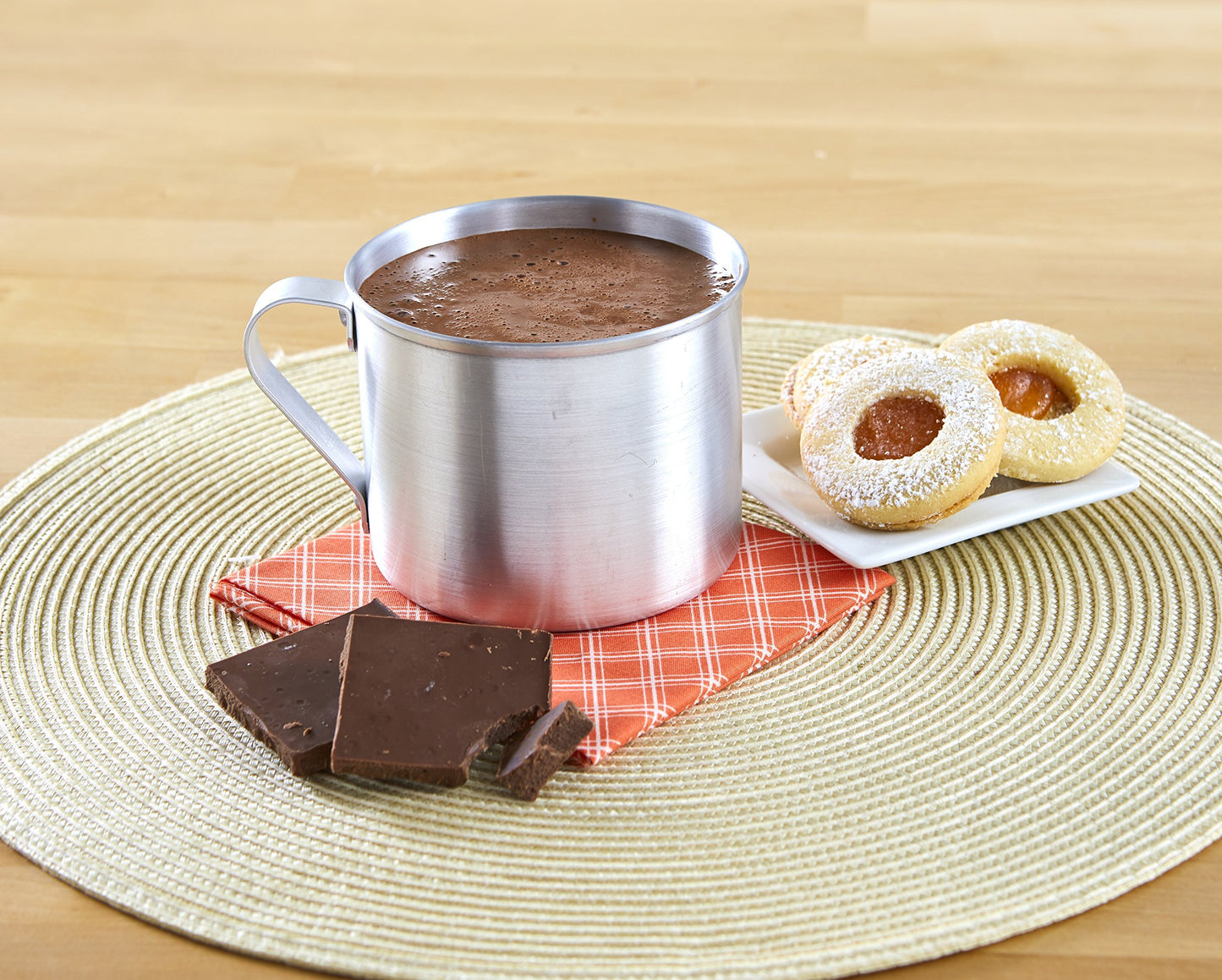 IMUSA USA Aluminum Mug for Stovetop Use or Camping 1.25-Quart, Silver