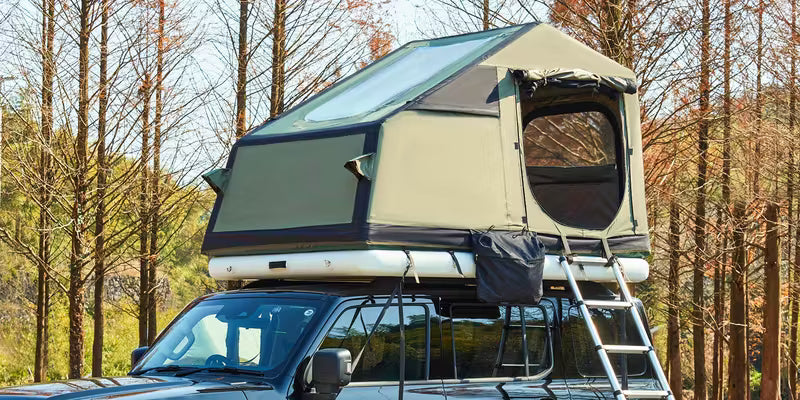 2-Person All-Weather Inflatable Rooftop Tent with Air Mattress